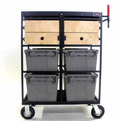 Custom 4 Crate on Set Cart